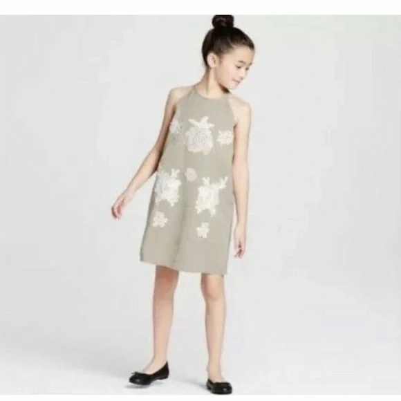 Victoria Beckham for Target | Dresses | Victoria Beckham Girls Dress Xl Taupe White Appliqu Taffeta Halter Neck Nwt | Poshmark Victoria Beckham for Target | Dresses | Victoria Beckham Girls Dress Xl Taupe White Appliqu Taffeta Halter Neck Nwt | Poshmark